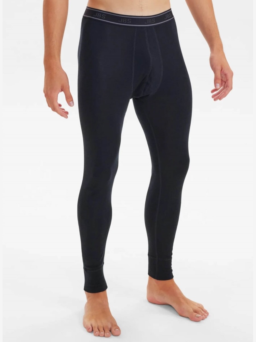 Lange JBS Herre underbukser i 100% merino uld - Sort – alternativt billede
