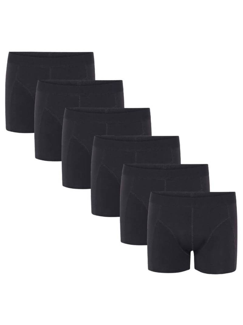 6 par sorte bomulds boxershorts fra SorteSokker