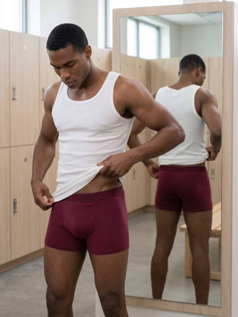 Bordeaux bambus boxershorts