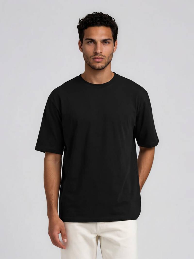 Sort Box Fit Heavy t-shirt 280 GSM