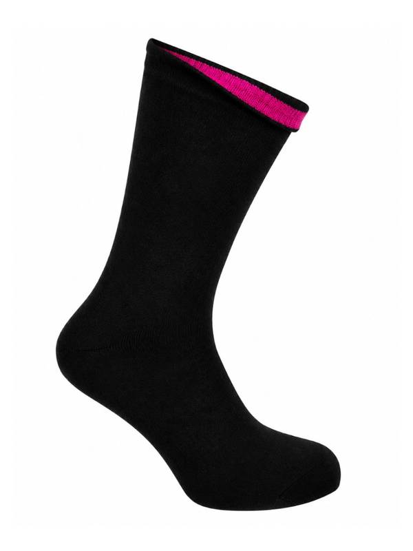 Sorte sokker med pink indvendig markering – alternativt billede