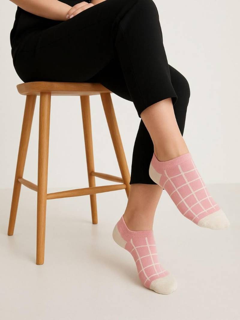 Socks CPH Korte ankelstrømper - Pink Tern