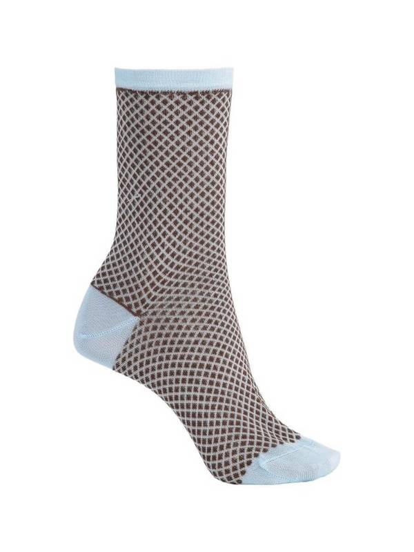 Socks CPH viskose damestrømper - powder blue – alternativt billede