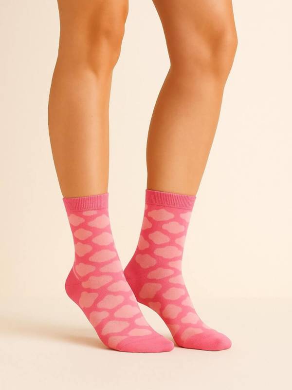 Damestrømper fra Socks CPH - Clouds Fuchsia – alternativt billede