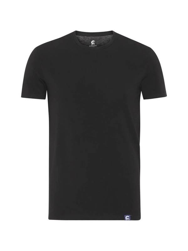 Coastland of Denmark herre T-shirt med merinould, sort – alternativt billede