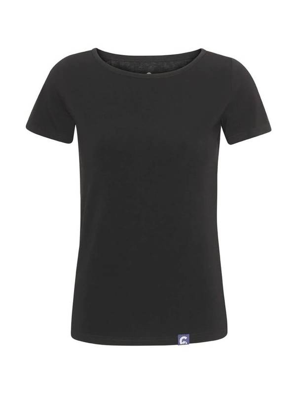 Coastland of Denmark dame T-shirt med merinould, sort – alternativt billede