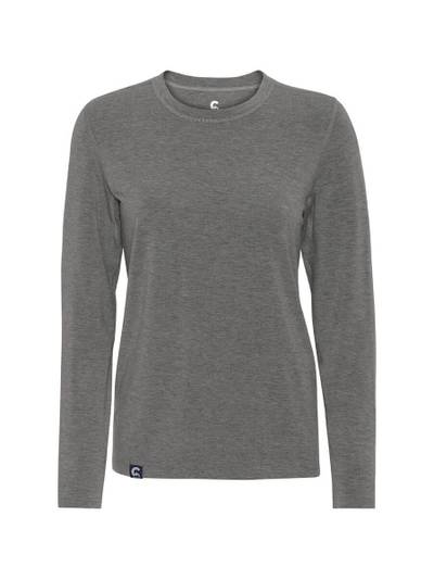 Coastland dame T-shirt med lange ærmer, med merinould, grå