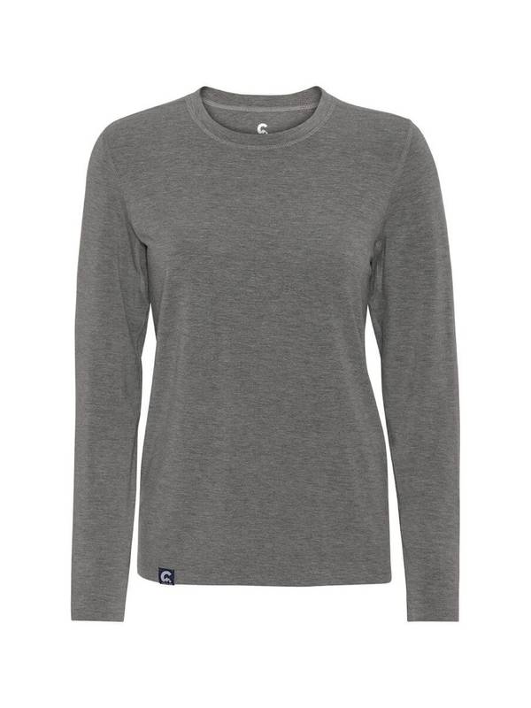 Coastland dame T-shirt med lange ærmer, med merinould, grå – alternativt billede