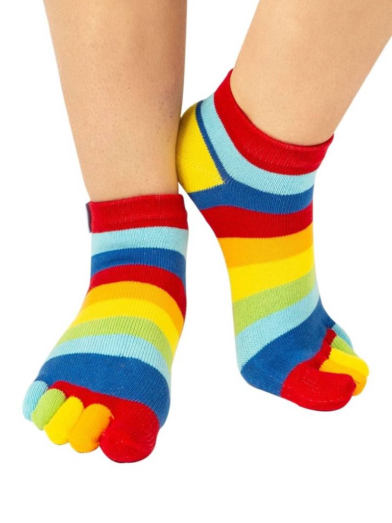 Stripy Rainbow Ankel Tåsokker TOETOE Essential (Korte Sokker)