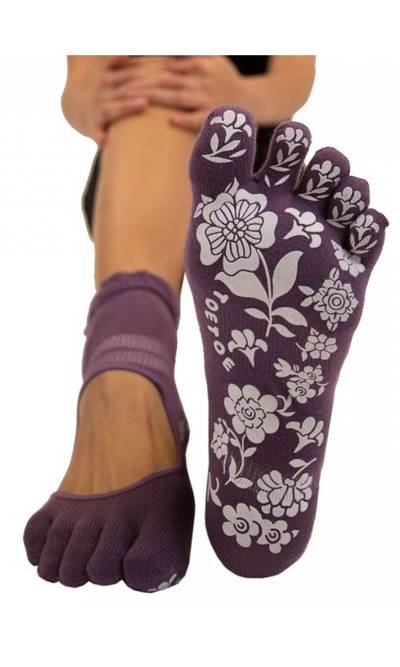 Lilla TOETOE yoga & pilates anti-slip tåstrømper Serene