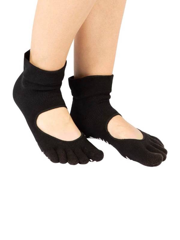 Sorte TOETOE yoga & pilates anti-slip tåstrømper Serene – alternativt billede