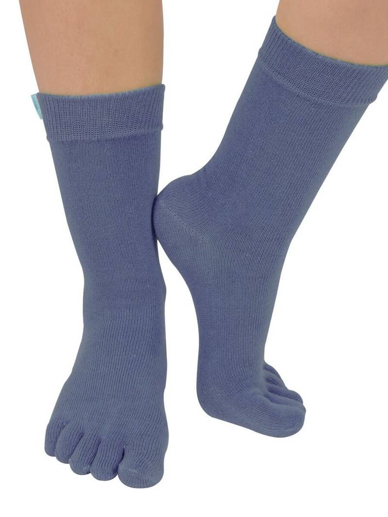 TOETOE Essential, støvet blå tåsokker - One-size
