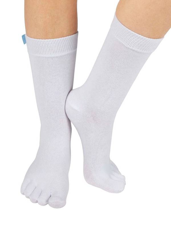 TOETOE Essential, hvide tåsokker - One-size