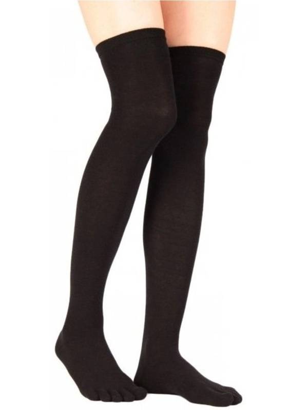 Sorte over Knee tåstrømper TOETOE Essential - One-size – alternativt billede