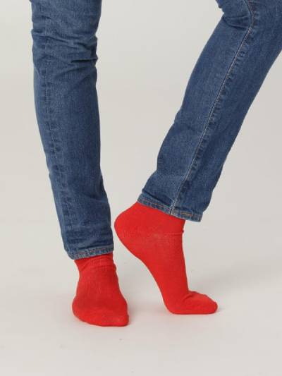 Røde bambus damestrømper fra Socks CPH, str. 36-40