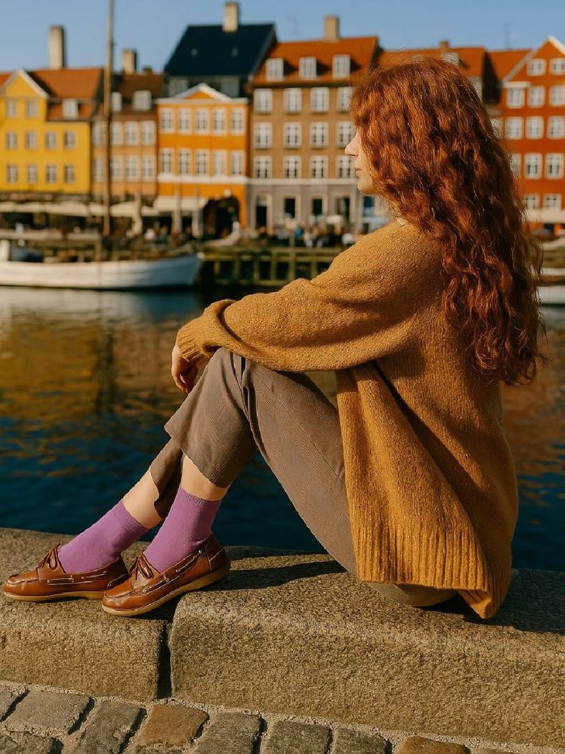 Lilla bambus damestrømper fra Socks CPH, str. 36-40