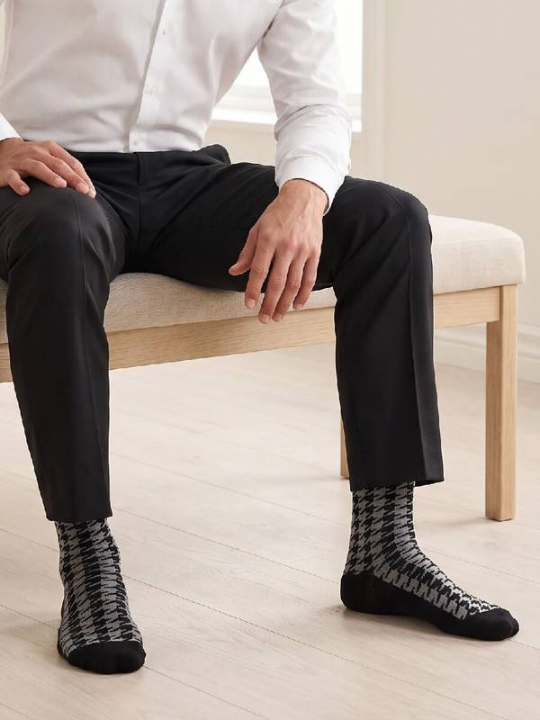 Sort & grå ternet sokker fra Socks CPH