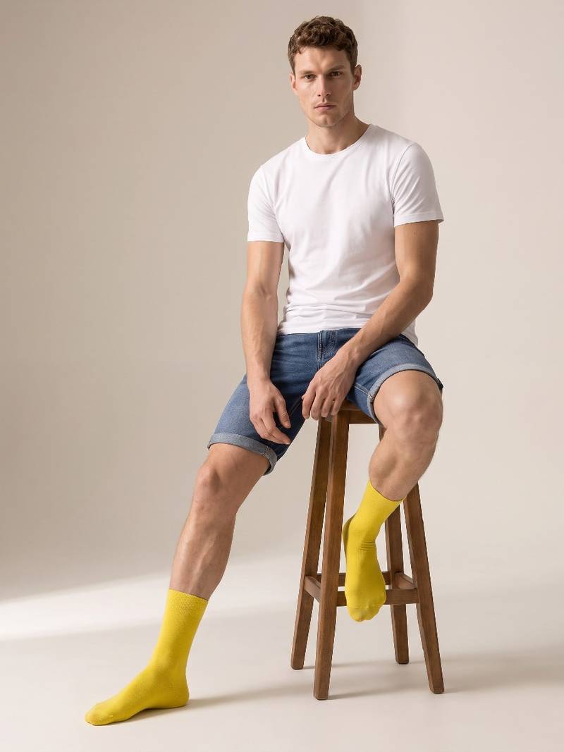 Gule strømper fra Socks CPH